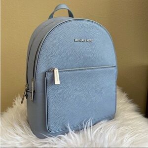 Michael Kors Light Blue Leather Backpack